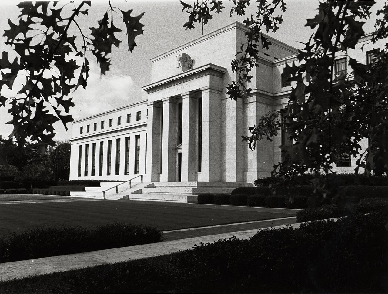 Marriner S. Eccles Federal Reserve Board Building in Washington, D.C., photographed in 1937